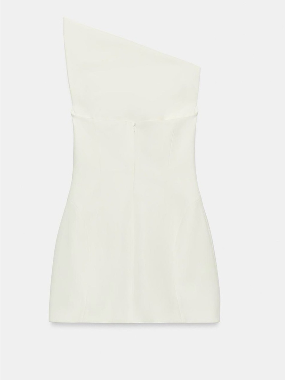 Zara asymmetric neck mini dress - Picture 4 of 9